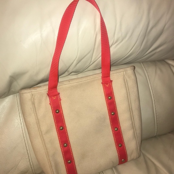 Louis Vuitton Inventeur Cabas MM beige x red bag - Picture 2 of 9